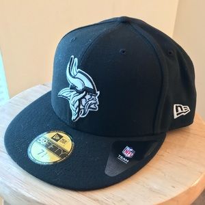 MINNESOTA VIKINGS BLACK & WHITE 59FIFTY FITTED